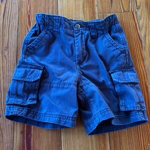 J. Khaki Kids Boys Blue Cargo Shorts Size 5